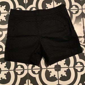 Anthro Cartonnier textured high waisted black shorts 8 EUC perfect